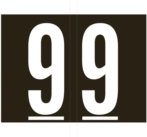 Codetab 9, rouleau de 500 tabs, noir