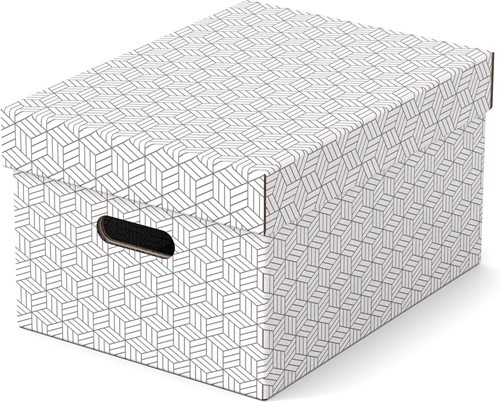 Esselte Home boîte à archives,  ft 26,5 x 36,5 x 20,5 cm, blanc, paquet de 3 pièces