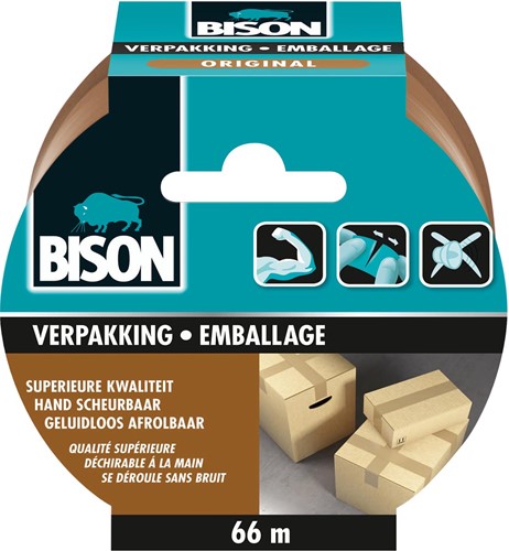 Bison ruban d'emballage Original, ft 50 mm x 66 m
