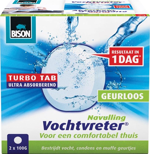 Bison recharge pour absorbeur d'humidité Ambiance 100 gram, boîte de 2 pièces