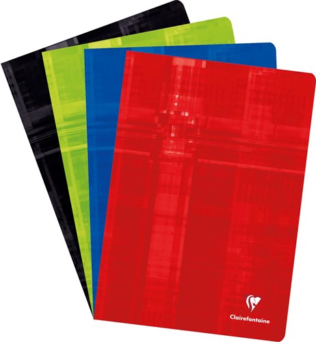 Clairefontaine schrift Metric voor ft A4, 96 bladzijden, seyès, geassorteerde kleuren