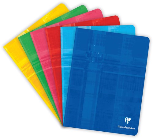 Clairefontaine cahier Metric, ft 17 x 22 cm, 96 pages, séyès, couleurs assorties