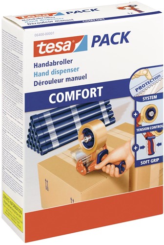 Tesa Pack 6400 verpakkingshanddispenser 'Comfort' 1 Stuk