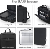 Dicota laptoptas Eco Top Traveller, voor laptops tot 14,1 inch, zwart-1