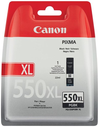 Canon inktcartridge PGI-550PGBK-XL, 500 pagina's, OEM 6431B001, zwart 1 Stuk