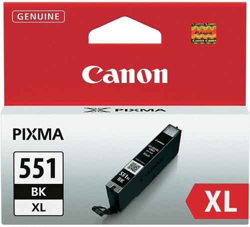 Canon inktcartridge CLI-551BK-XL, 950 pagina's, OEM 6443B001, zwart 1 Stuk