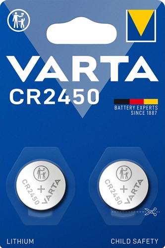 Varta pile bouton Lithium CR2450, blister de 2 pièces 2 Stuk