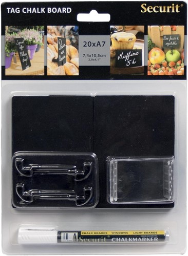 Securit petite ardoise ft A7, paquet de 20 pièces 20 Stuk
