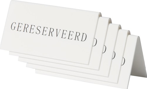 Securit panneau de table 'Geresveerd', paquet de 5 pièces