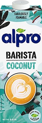 Alpro Barista lait coco végétales, 1 l, paquet de 8 pièces