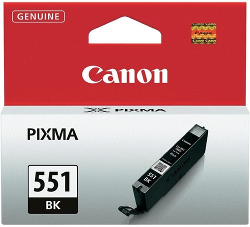 Canon inktcartridge CLI-551BK, 1.795 pagina's, OEM 6508B001, zwart 1 Stuk