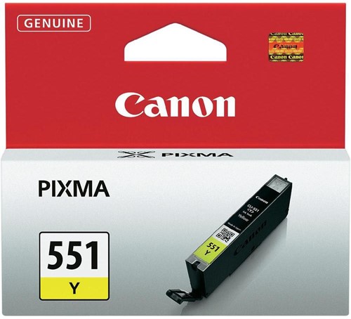 Canon cartouche d'encre CLI-551Y, 344 pages, OEM 6511B001, jaune 1 Stuk