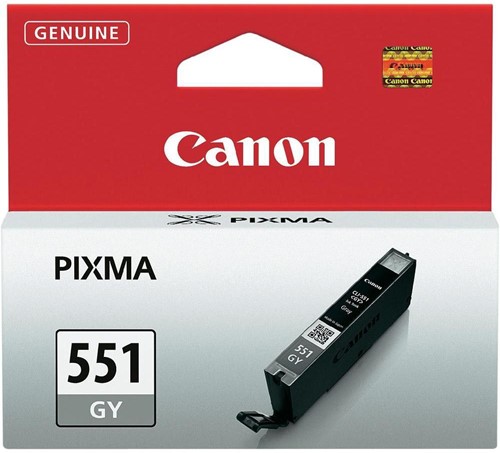 Canon cartouche d'encre CLI-551GY, 780 pages, OEM 6512B001, gris 1 Stuk