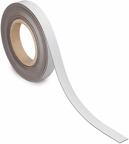 Maul Bande de marquage magnétique 10mtx20mm, blanc 1 Stuk