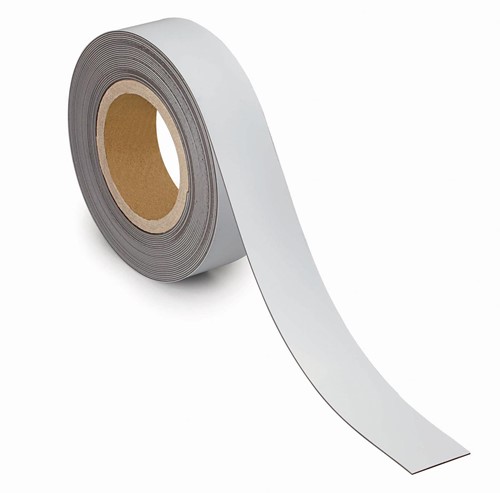Maul Bande de marquage magnétique 10mtx40mm, blanc 1 Stuk