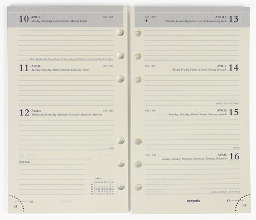 Brepols Brefax 17 recharge agenda, 2026 1 Stuk