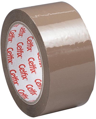 Celfix ruban adhésif d'emballage, ft 50 mm x 66 m, PP, brun