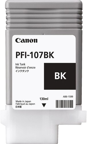 Canon inktcartridge PFI-107, 130 ml, OEM 6705B001, zwart 1 Stuk