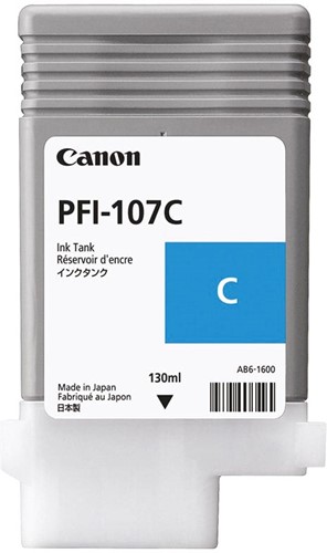 Canon inktcartridge PFI-107, 130 ml, OEM 6706B001, cyaan 1 Stuk