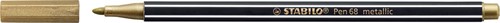 STABILO Pen 68 metallic viltstift, goud