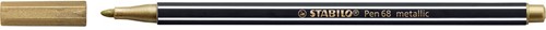 STABILO Pen 68 metallic feutre, or