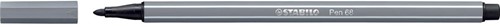 STABILO Pen 68 feutre, gris obscure 1 Stuk