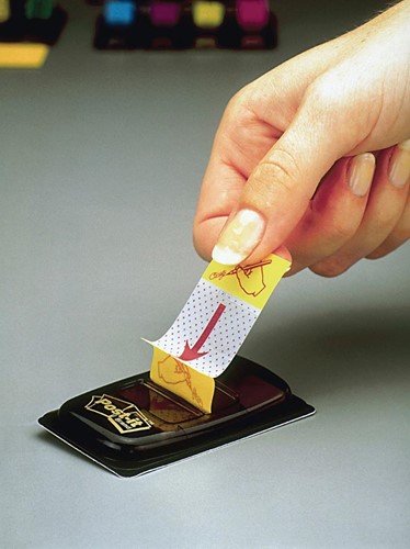 Post-it Index 'Sign Here', ft 25,4 x 43,2 mm, dévidoir avec 50 cavaliers 1 Stuk