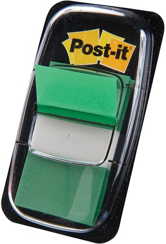 Post-it Index standard, ft 25,4 x 43,2 mm, dévidoir avec 50 cavaliers, vert 50 Stuk