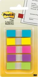 Post-it Index Smal geassorteerde kleuren, 3 + 2 tabs gratis 100 Stuk