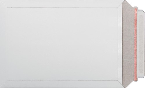 Bong pochette en carton plat, ft 229 x 324 mm, fermeture bande auto-adhésive, boîte de 100 pièces