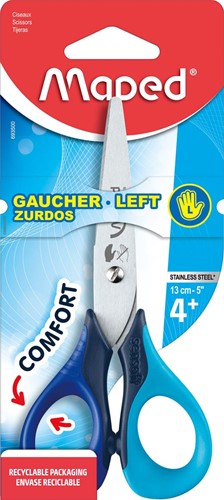 Maped ciseaux Sensoft, 13 cm, pour gauchers, à bouts ronds 1 Stuk