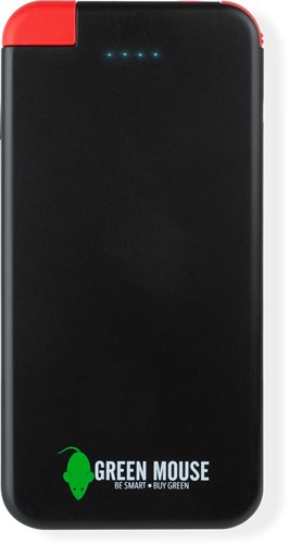 Greenmouse powerbank, 5.000 mAh, noir