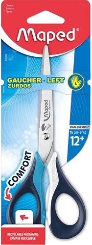 Maped ciseaux Sensoft, 16 cm, pour gauchers, à bouts pointus 1 Stuk