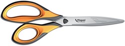 Maped schaar Ultimate, ft 21 cm, rechts en links, scherpe punt, oranje, RVS, blister van 1 stuk