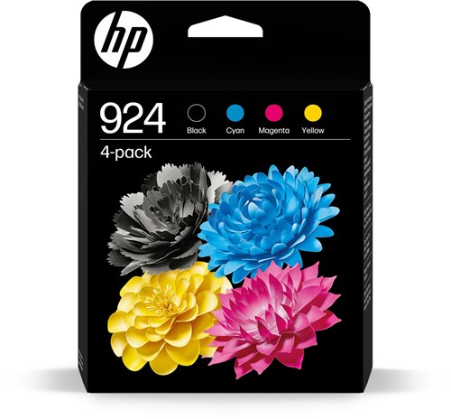 HP cartouche d'encre 924, 400 - 500 pages, OEM 6C3Z1NE, 4 couleurs
