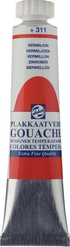 Talens gouache Extra Fine tube de 20 ml, vermillon