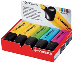 STABILO BOSS ORIGINAL markeerstift, doos van 10 stuks in geassorteerde kleuren 10 Stuk