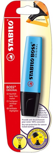 STABILO BOSS ORIGINAL surligneur, sous blister, bleu