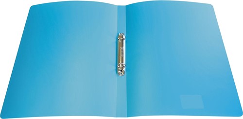 Alpha classeur à anneaux, pour ft A4, en PP, 2 anneaux de 16 mm, turqouise-2