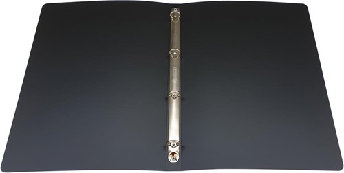 Alpha ringmap, voor ft A4, uit PP, 4 ringen van 16 mm, zwart-3