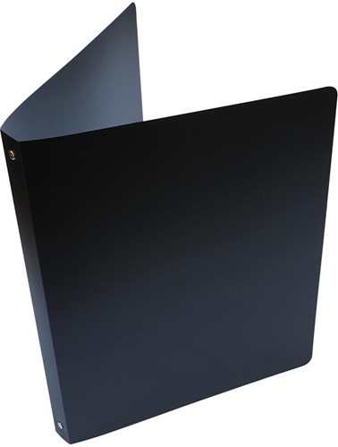 Alpha classeur à anneaux, pour ft A4, en PP, 4 anneaux de 16 mm, noir