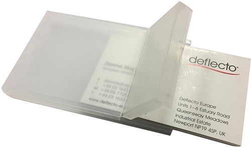 Deflecto porte-cartes de visite transparent