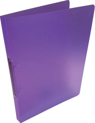 Alpha classeur à anneaux, pour ft A4, en PP, 2 anneaux de 16 mm, violet tranparent