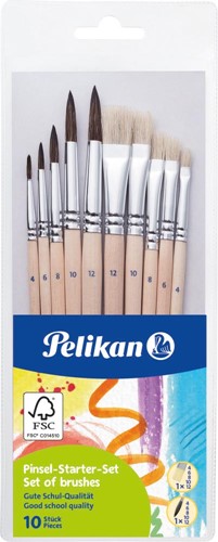 Pelikan set pinceaux , blister de 10 pièces