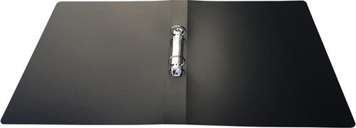 Alpha classeur à anneaux, pour ft A4, en PP, 2 anneaux de 25 mm, noir-3