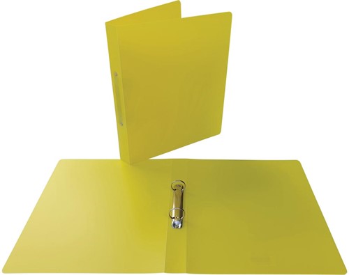 Alpha classeur à anneaux, pour ft A4, en PP, 2 anneaux de 25 mm, jaune-2