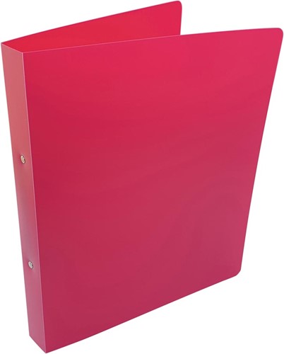 Alpha classeur à anneaux, pour ft A4, en PP, 2 anneaux de 25 mm, rose