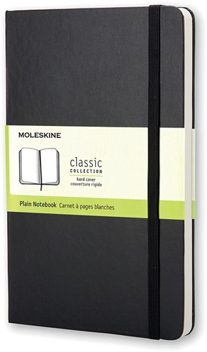 Moleskine notitieboek, ft 9 x 14 cm, effen, harde cover, 192 bladzijden, zwart 1 Stuk