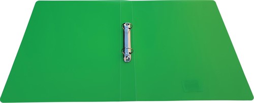 Alpha ringmap, voor ft A4, uit PP, 2 ringen van 25 mm, transparant groen-2