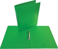 Alpha ringmap, voor ft A4, uit PP, 2 ringen van 25 mm, transparant groen-3